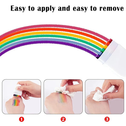 Rainbow Face Crayon - 2/4 PCS